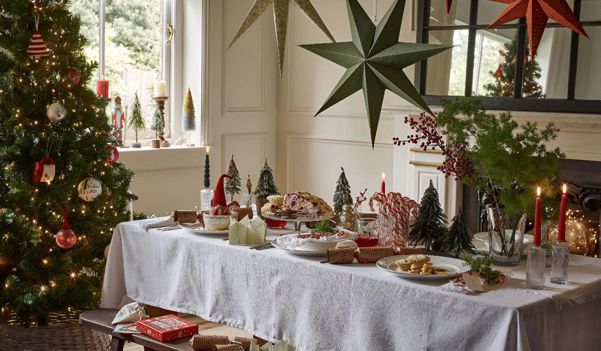 Різдвяне сервірування в скандинавському стилі