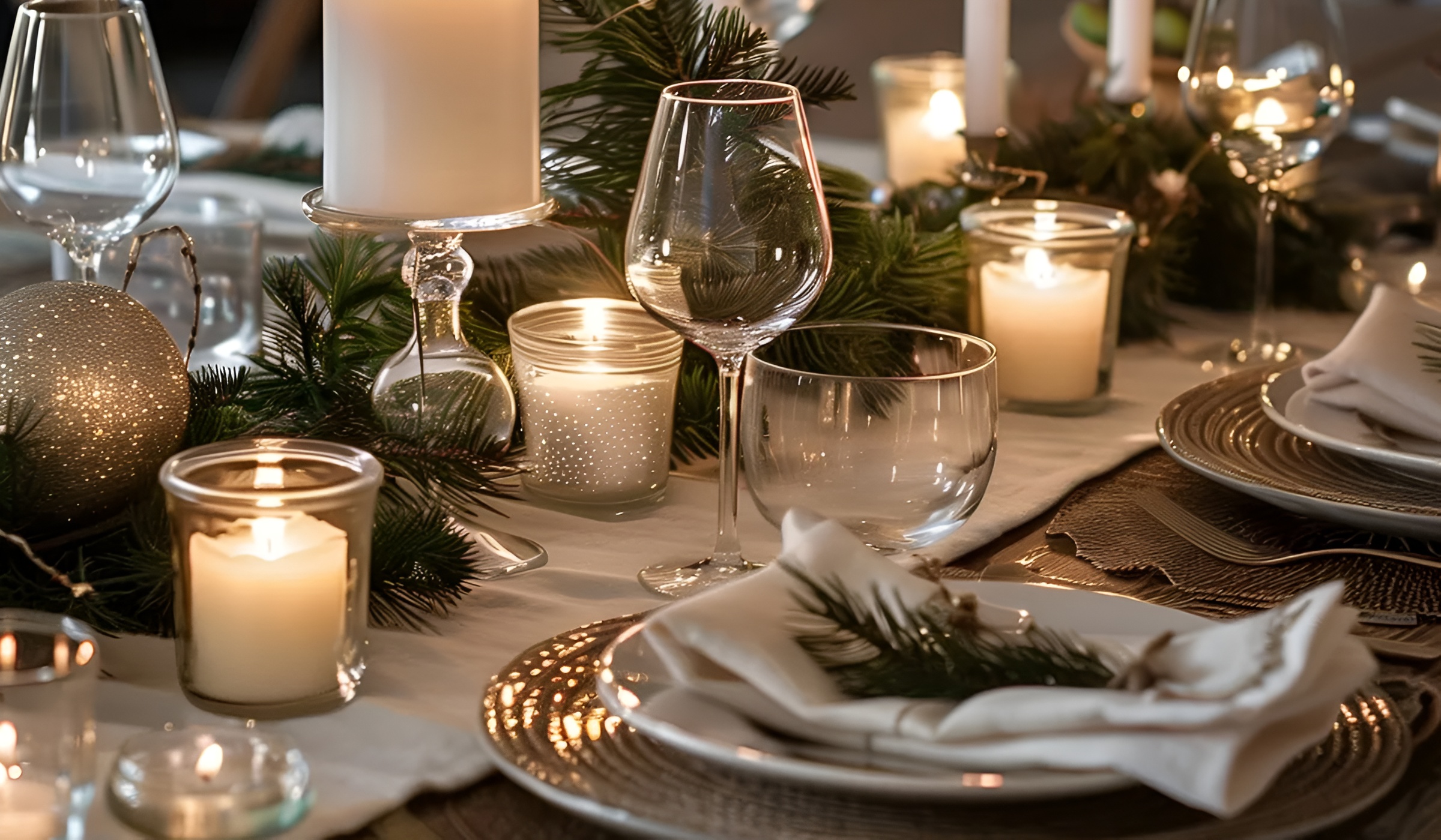 Сервірування новорічного столу 