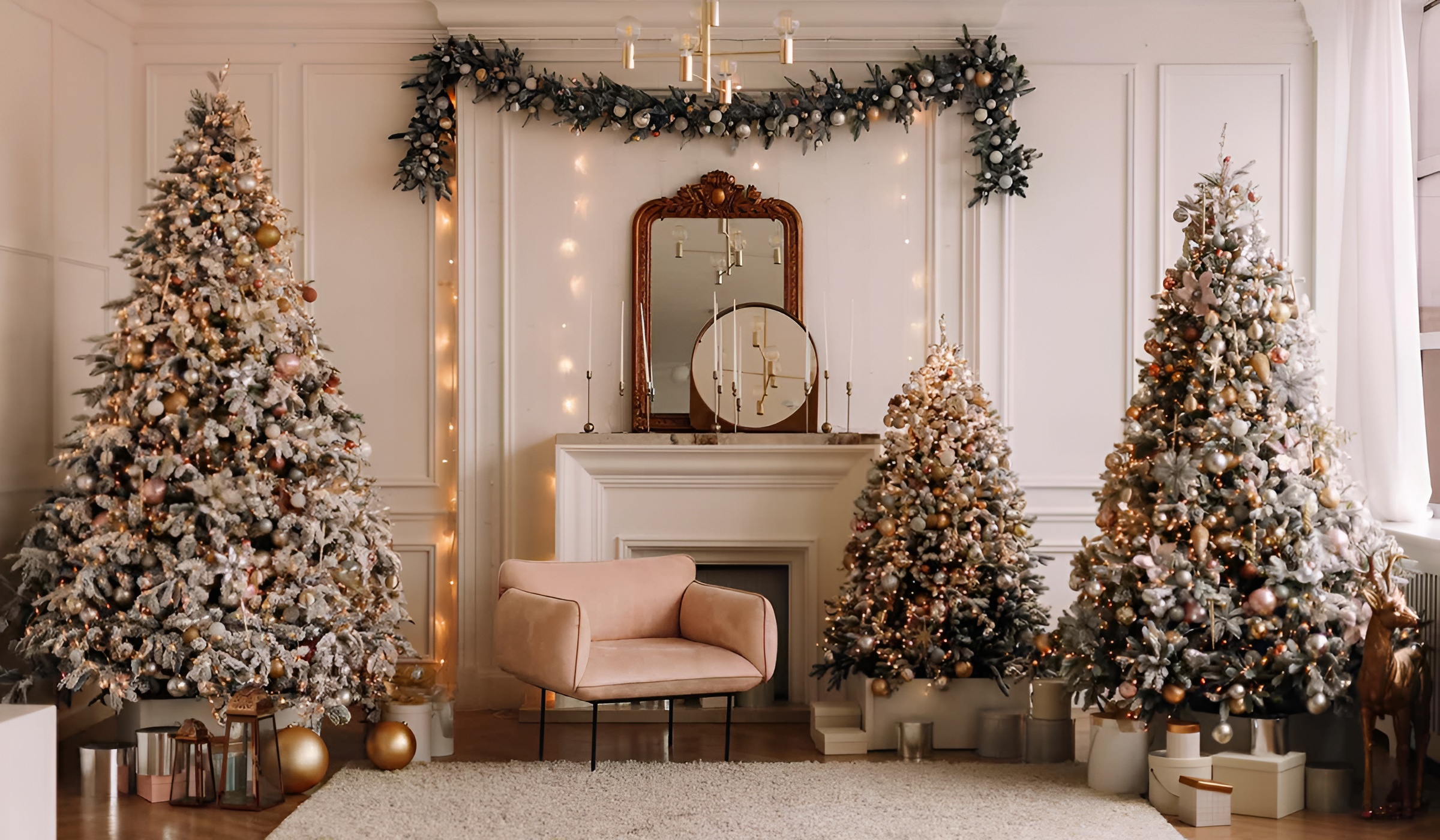 Новорічний декор вітальні