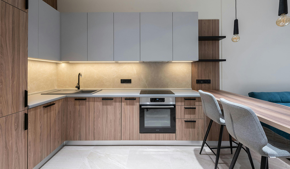 Кухня Golden Tile Space Stone - фото