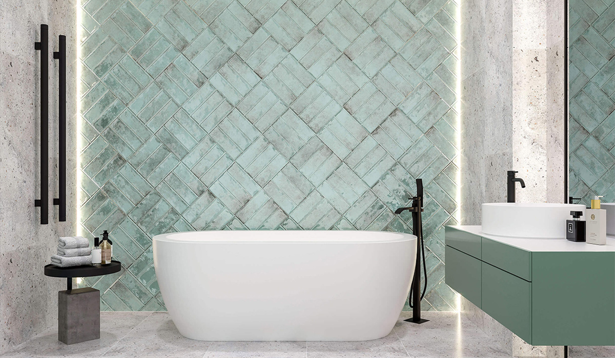 Ванна Golden Tile Vintage Mint - фото
