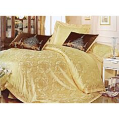 Комплект постельного белья La Scala 3D-086 жаккард шолк+вишивка шолк 200*220 - фото