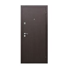 Двері металеві Сопрано 96 см праві дуб шоколадний - фото