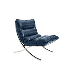 Кресло мягкое Leonardo Linea синее - фото