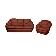 Комплект м'яких меблів Milan коричневий - фото
