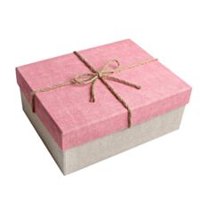 Коробка подарункова Гулівер 280572 15,5*22,5*9,5 см рожева - фото