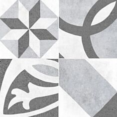 Керамограніт Cersanit Henley Grey Pattern 29,8*29,8 см сірий - фото