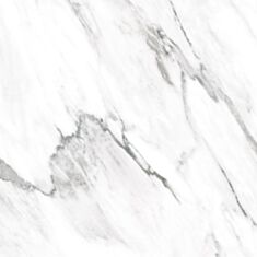 Керамограніт KAI Carrara Grey Glossy 60*60 см сірий - фото