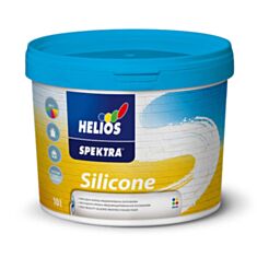 Фасадная краска силиконовая Helios Spektra Silicone В3 белая 1,86 л - фото