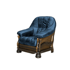 Кресло Judith 1 синее - фото