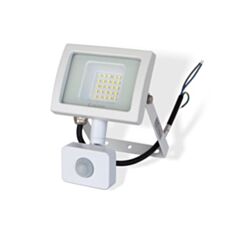 Прожектор светодиодный Velmax LED 20W 6200K 1800Lm с датчиком движения белый - фото