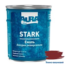 Эмаль алкидная Aura Stark универсальная 76 темно-вишнева 0,9 кг - фото