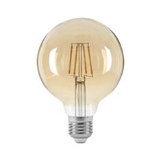  Лампа светодиодная Videx Titanum Fliament LED G95 6W E27 2200K 220V бронза - фото