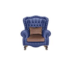 Кресло Дарио синий - фото