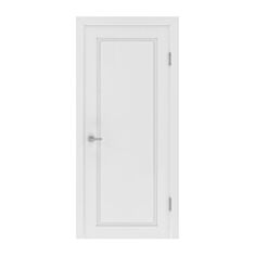 Межкомнатная дверь Неман Стокгольм ПГ 900 мм белый - фото