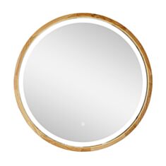 Зеркало Luxury Wood Perfection SLIM LED сенсор ясень натуральный 60 см - фото