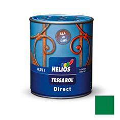 Емаль антикорозійна Helios Tessarol Direct 3 в 1 зелена 0,75 л - фото