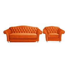 Комплект мягкой мебели Филипп оранжевый - фото