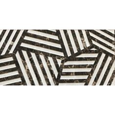 Плитка для стен Casa Ceramica Casablanca 5005-HL-3 Decor Geometry Dark 30*60 см коричневая - фото
