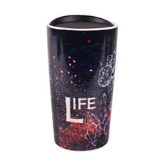 Склянка Limited Edition Travel Life HTK-051 з кришкою 360 мл - фото