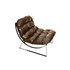 Кресло мягкое Fiora коричневое - фото