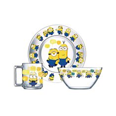 Дитячий набір посуду Luminarc Disney Міньйони 2 3 предмети - фото