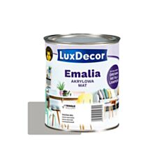 Емаль акрилова LuxDecor матова світло сіра 0,75 л - фото