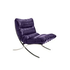 Кресло мягкое Leonardo Linea фиолетовое - фото