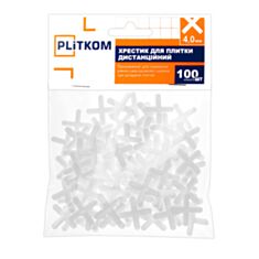 Хрестики для плитки Plitkom 4 мм 100 шт - фото