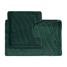Набір килимків для ванної та туалету Dariana Little Хвиля зелений - фото
