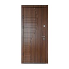 Двері металеві Міністерство Дверей ПК-23+ горіх білоцерківський 86*205 см ліві - фото