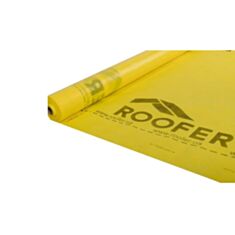 Мембрана гидроизоляционная Roofer H80 1,6*43,75 м желтая - фото