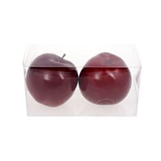 Набір підвісних декоративних яблук BonaDi 130-402 10,5 см 2 шт - фото