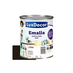 Эмаль акриловая LuxDecor матовая черная 0,75 л - фото