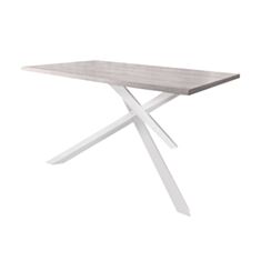 Стол обеденный Металл-Дизайн Айрон 115*75 см аляска/белый - фото