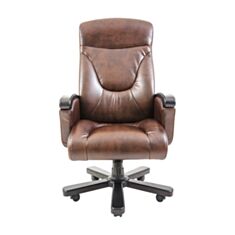 Кресло для руководителей Richman Босс коричневое - фото