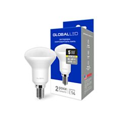 Лампа світлодіодна Global LED 1-GBL-153 R50 5W 3000K 220V E14 - фото