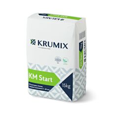 Штукатурка стартова Krumix KM Start гіпсова 15 кг - фото