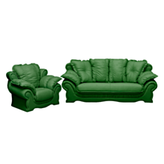 Комплект м'яких меблів Gennifer зелений - фото