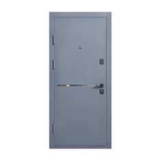 Двері металеві Міністерство Дверей ПУ-Line Q бетон темний 86*205 см ліві - фото
