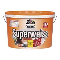 Інтер'єрна фарба вінілова Dufa Superweiss D4 супербіла матова 10 л - фото