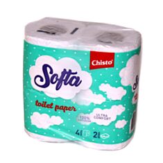Бумага туалетная Chisto Softa 4 шт - фото