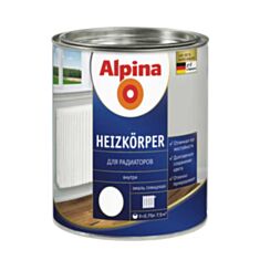 Емаль алкідна Alpina Heizk-lack Weis для радіаторів біла 1 л - фото
