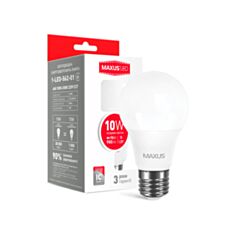 Лампа світлодіодна Maxus LED 1-LED-562-01 A60 10W 4100K 220V E27 - фото