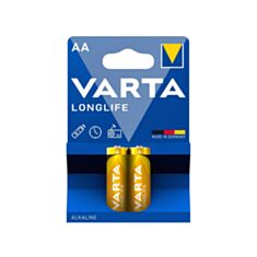 Батарейка Varta LongLife LR06 AA Alkaline 1,5V 2 шт - фото
