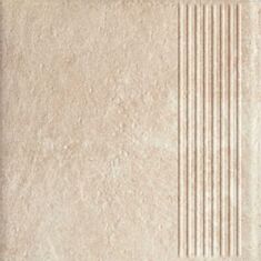 Клінкерна плитка Paradyz Scandiano beige сходинка 30*30 см бежева - фото