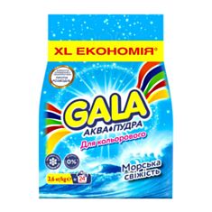 Пральний порошок GALA Аква-Пудра Color Морська свіжість 3,6 кг - фото