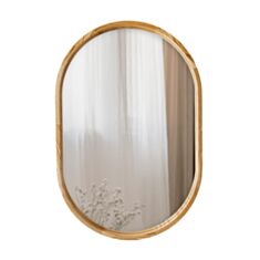 Зеркало Luxury Wood Freedom SLIM ясень натуральный 50*80 см - фото
