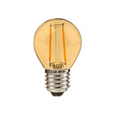 Лампа светодиодная Feron Filam LB-61 G45 зол 230V 2W E27 2700K - фото