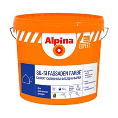 Фарба фасадна Alpina EXPERT Sil-Si Fassaden Farbe біла 1 л - фото